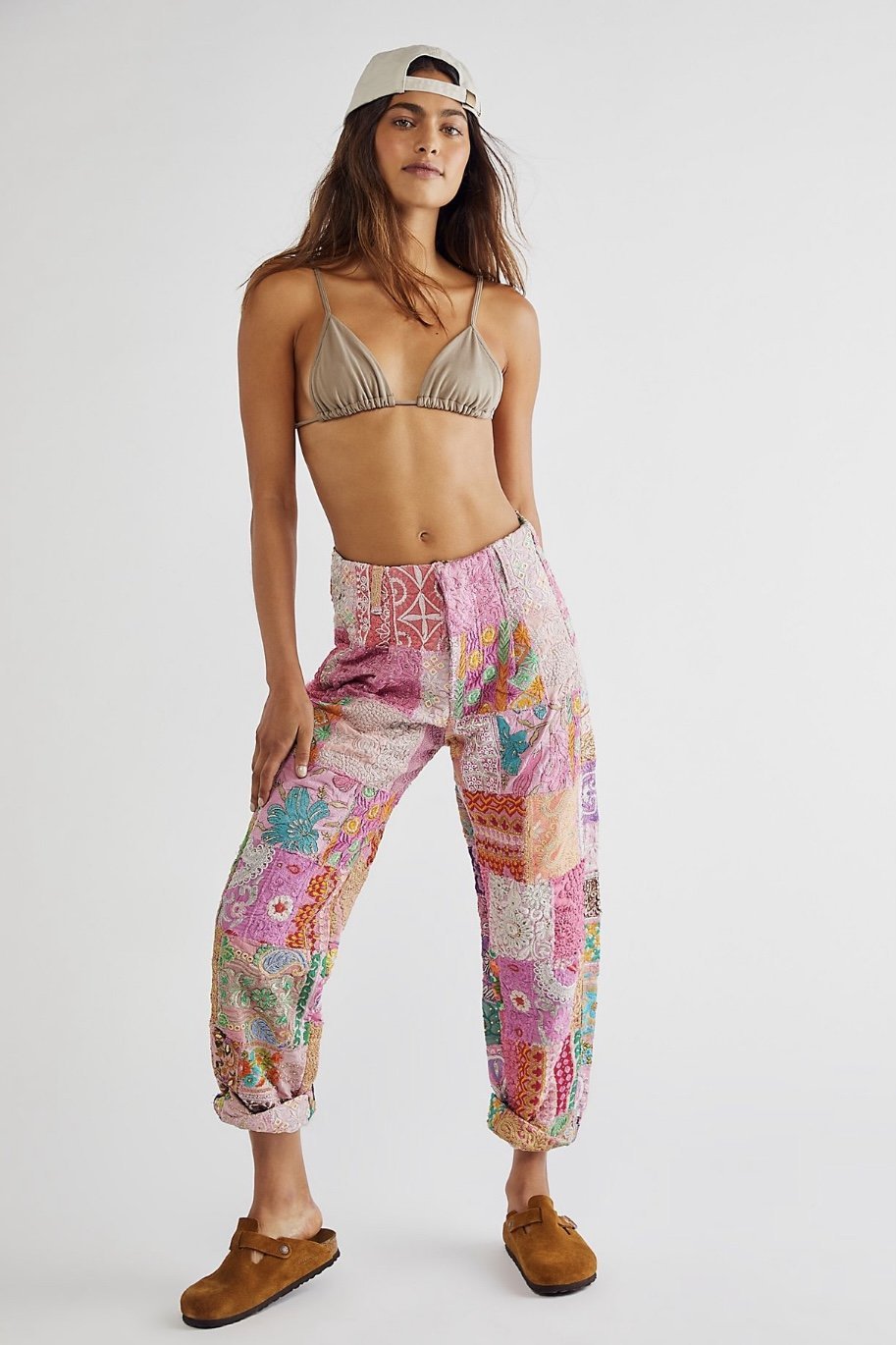 RAYA EMBROIDERED PATCHWORK PANTS