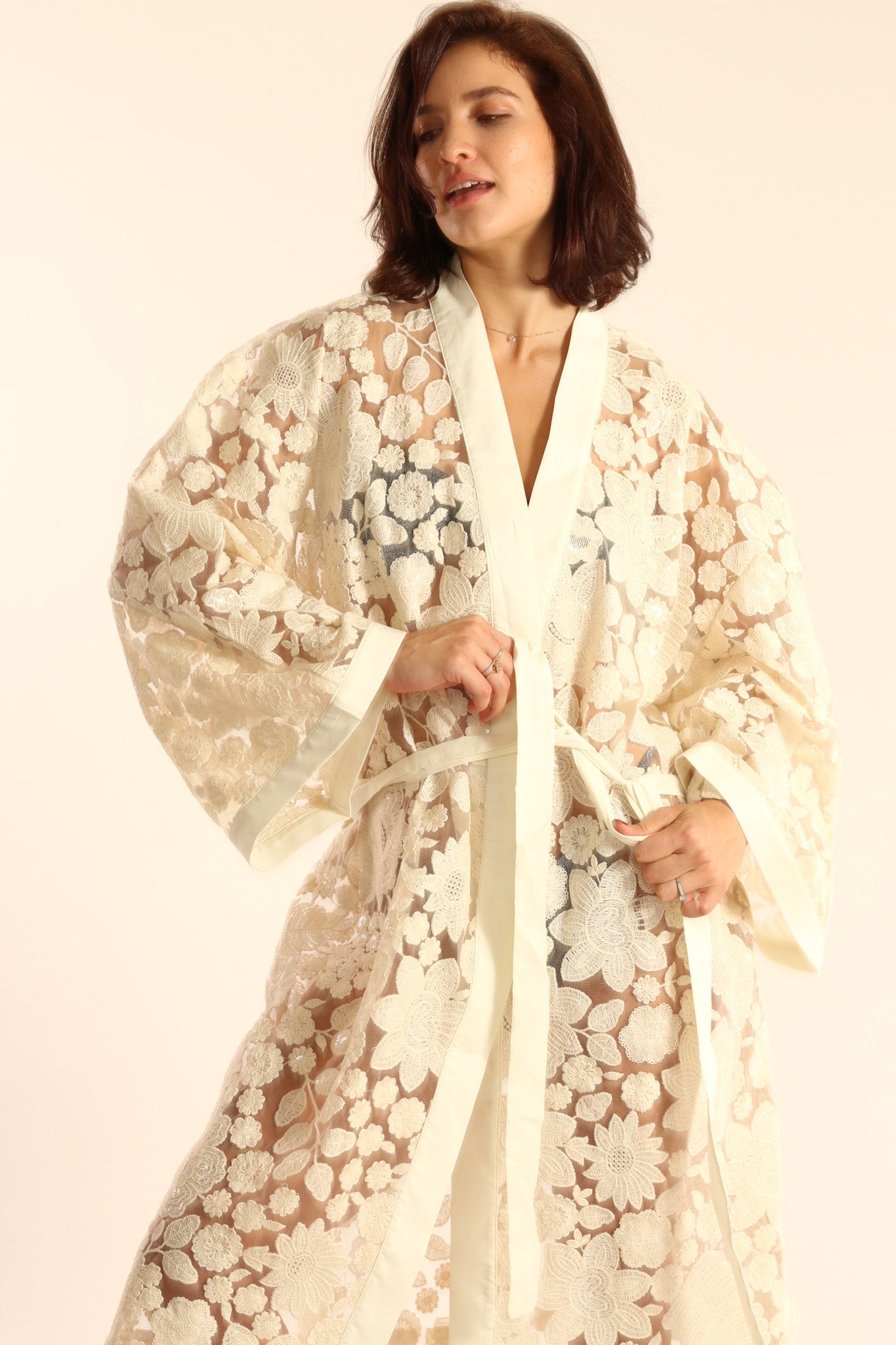 LACE KIMONO DUSTER AZULIK