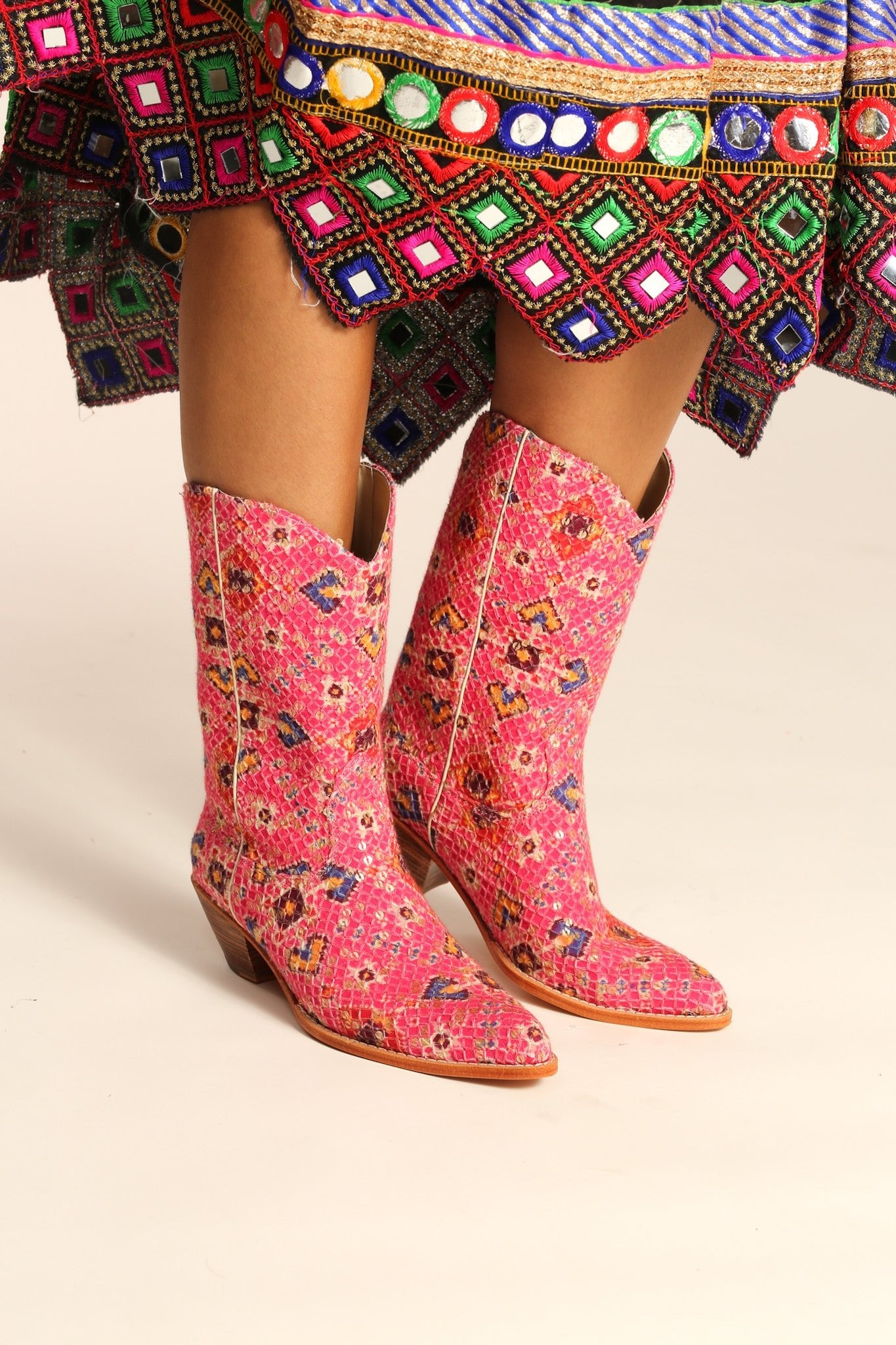 PINK WESTERN BOOTS BAJA