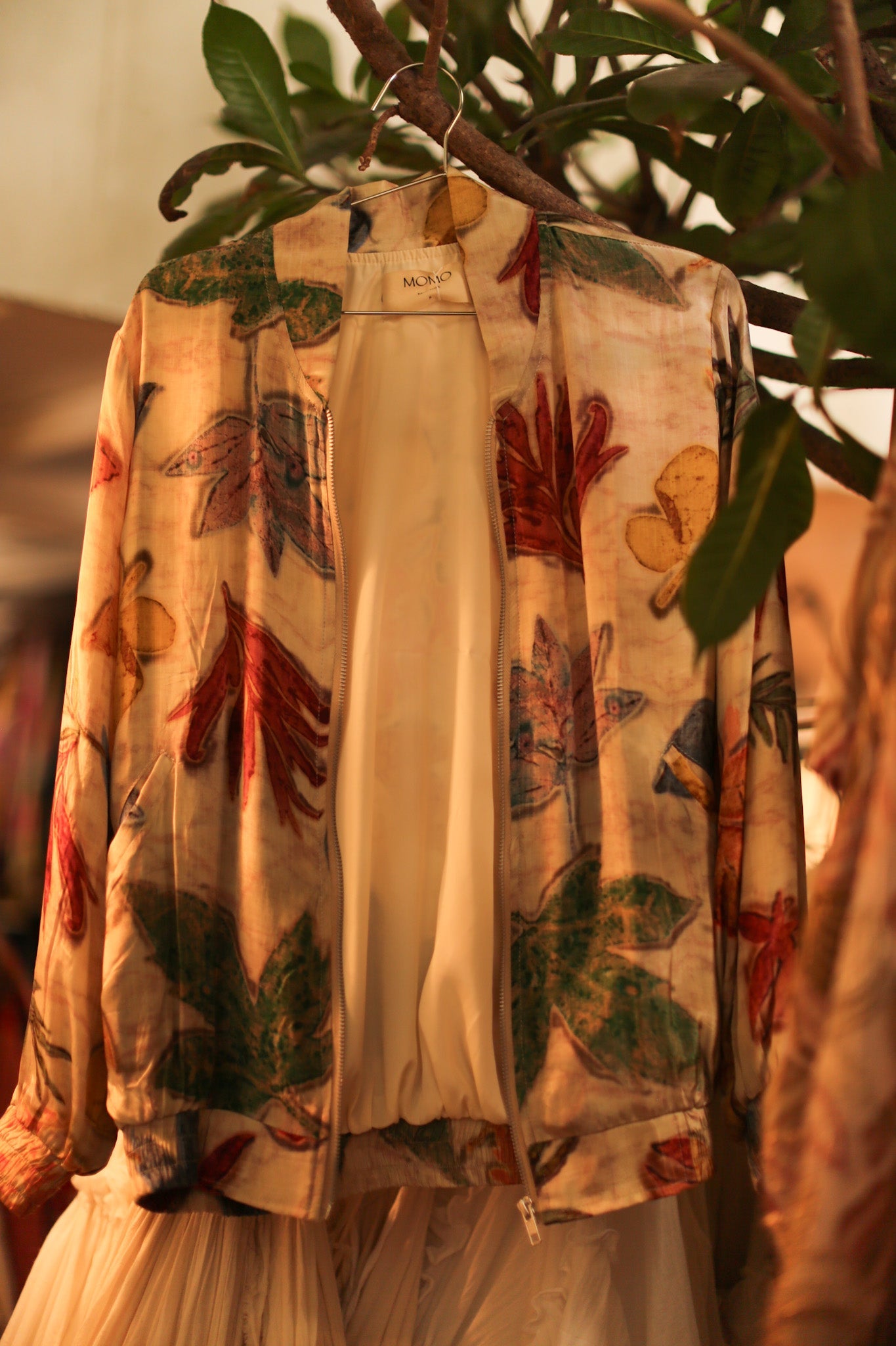 SILK BOMBER JACKET CHARLY