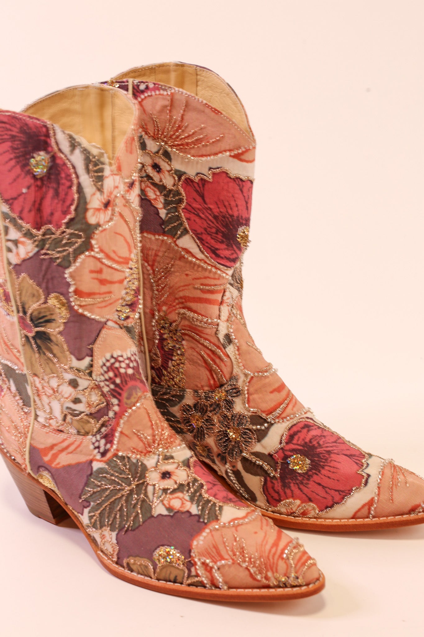 SEQUIN EMBROIDERED WESTERN BOOTS TISA - US 6/ EUR 36