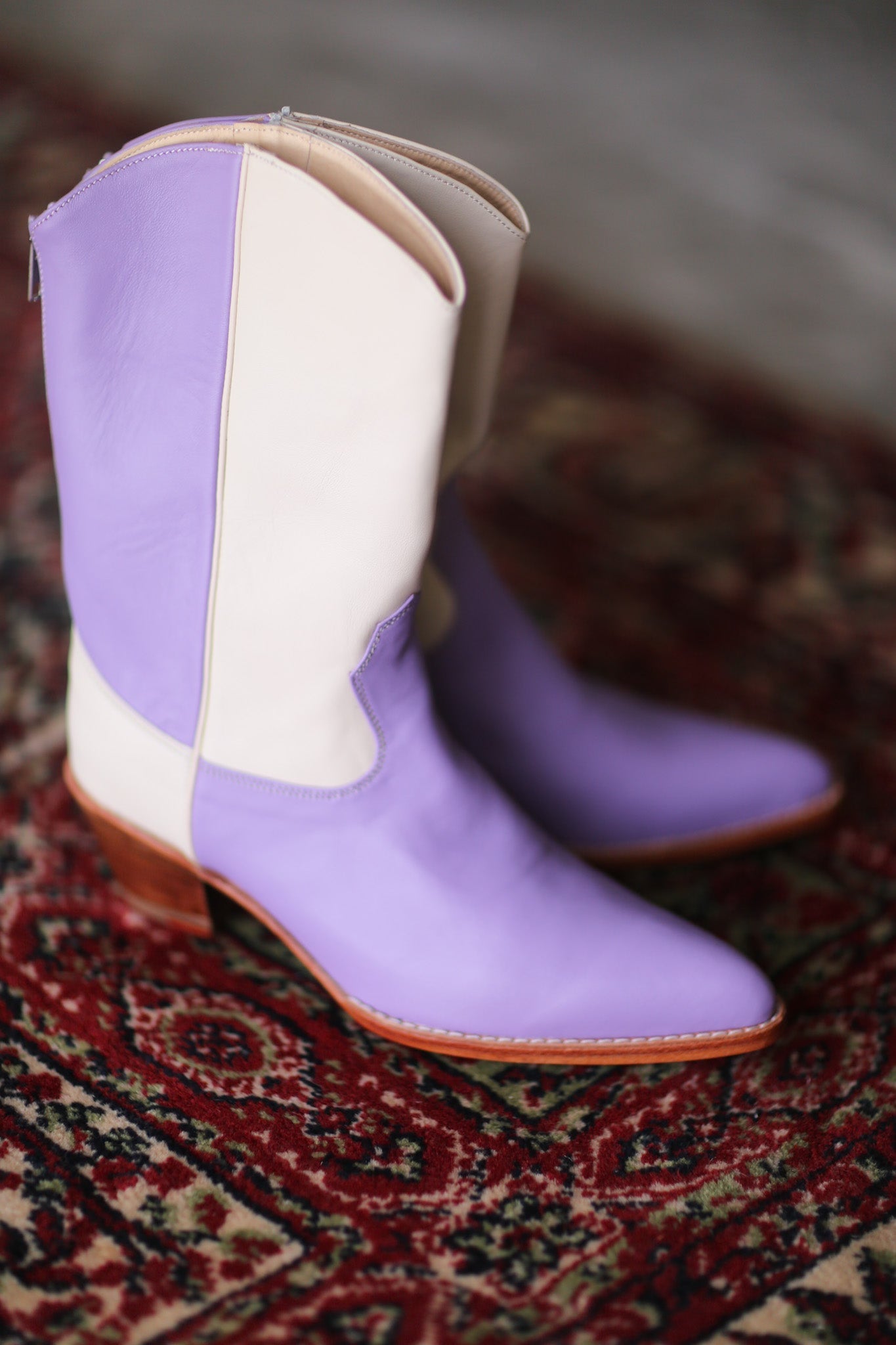 LAVENDER CREAM WESTERN BOOTS GUSTAV - US 6/ EUR 36